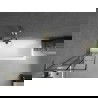 Mexen Next L параван за вана с 1 крило 50 x 150 см, черен мотив, златен - 895-050-000-03-77-50