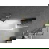 Mexen Next L преграда за вана, еднокрилно крило, 50 x 150 см, черен модел, златисто матово - 895-050-000-03-77-55