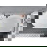 Мексен Миа свободно стояща ъглова дясна вана 150 x 75 см, бяла/черна, с brushed меден преливник - 52691507575P-65