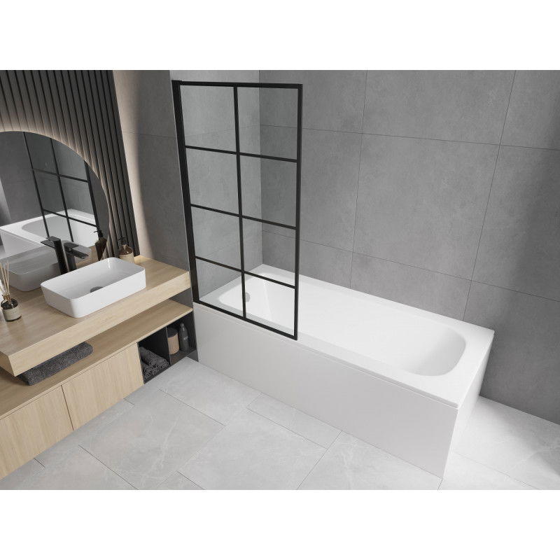 Mexen Vega Правоъгълна вана 150 x 70 см с обшивка и параван с едно крило 80 см,