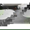 Mexen Eris свободностояща вана 155 x 80 см, бяла, преливна розово злато - 53441558000-60