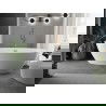 Mexen Eris самостоятелна вана 155 x 80 см, бяла, с brushed меден преливник - 53441558000-65