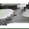 Mexen Eris самостоятелна вана 155 x 80 см, бяла, с brushed меден преливник - 53441558000-65