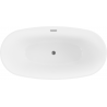 Mexen Eris вана свободностояща 155 x 80 см, бяла, преливен сив - 53441558000-66