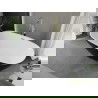 Mexen Eris свободностояща вана 155 x 80 см, бяла/черна, златен матов източник - 53441558075-55