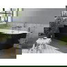 Mexen Mia свободностояща ъглова вана лява 170 x 80 см, бяла/черна, преливник gun gray сатиниран - 52691708075L-66