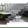 Mexen Mia самостоятелна ъглова лява вана 170 x 80 см, бяла/черна, медна четкана преливник - 52691708075L-65