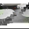 Mexen Eris свободностояща вана 155 x 80 см, бяла/черна, отдушник розово злато - 53441558075-60