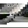 Mexen Eris свободностояща вана 155 x 80 см, бяла/черна, с brushed меден отлив - 53441558075-65