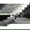 Mexen Eris свободно стояща вана 155 x 80 см, бяла/черна, отвод gun metal - 53441558075-95