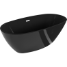 Mexen Eris самостоятелна вана 170 x 80 см, черна, преливник бял - 53441708070-20
