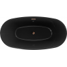 Mexen Eris свободностояща вана 170 x 80 см, черна, с преливник в розово злато - 53441708070-60