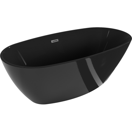 Mexen Eris свободностояща вана 170 x 80 см, черна, оттичане gun metal - 53441708070-95