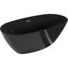 Mexen Eris самостоятелна вана 170 x 80 см, черна, преливник gun metal - 53441708070-95