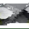 Mexen Mia свободностояща ъглова вана лява 180 x 80 см, бяла/черна, с бял отвор за преливане - 52691808075L-20