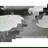Вана Mexen Eris свободностояща 180 x 80 см, бяла, с отцеждаща златна четка - 53441808000-55