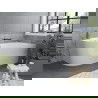 Mexen Mia свободностояща правоъгълна вана 180 x 80 см, бяла, хромиран отвод - 52691808000P-01