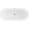 Mexen Flavia свободностояща вана 150 x 75 см, бяла, прелив gun metal - 54031507500-95