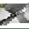 Вана Mexen Montana, свободностояща 150 x 75 см, бяла, преливник хром - 52011507500-01