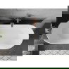 Mexen Flavia самостоятелна вана 160 x 75 см, бяла, с brushed меден отточен отвор - 54031608000-65