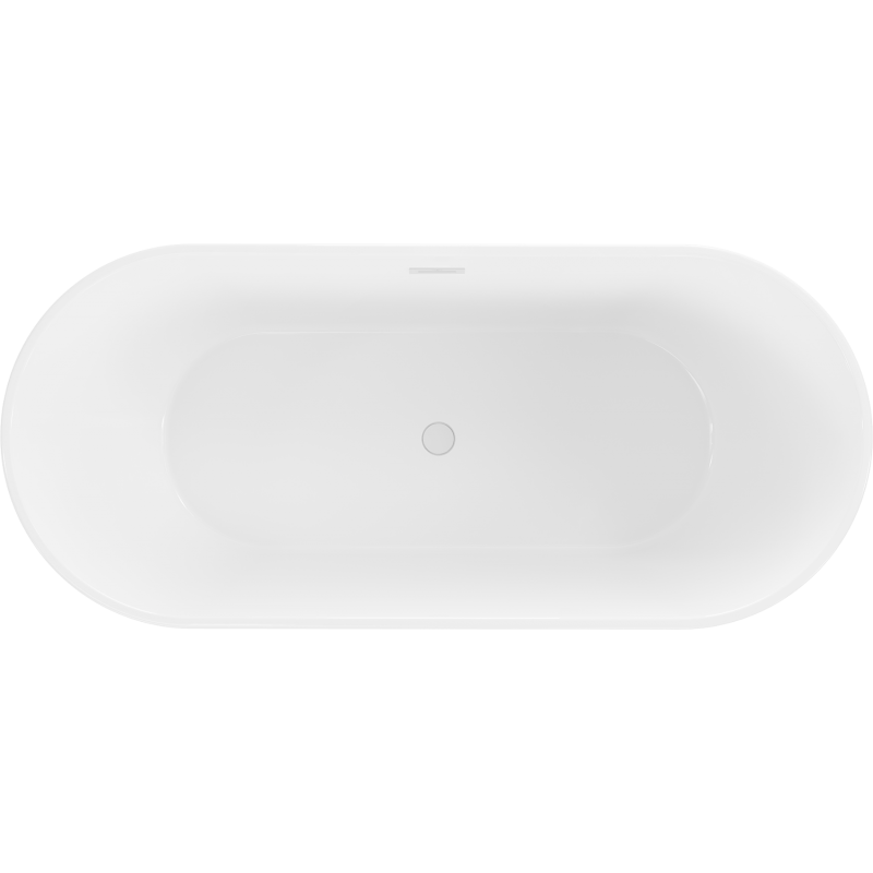 Mexen Flavia свободностояща вана 160 x 75 см, бяла/черна, бял преливник - 54031608075-20