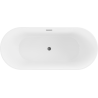 Mexen Flavia самостоятелна вана 170 x 75 cm, бяла, преливник gun gray четкан - 54031708000-66