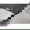 Повърхностна вана Mexen Oval 150 x 75 см, бяла, с бял преливник - 52671507500-20