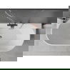 Mexen Oval свободностояща стена 150 x 75 см, бяла, розово злато - 52671507500-60