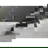 Овална вана Mexen, свободностояща, стенна 160 x 80 см, бяла, с златен матов отток - 52671608000-55
