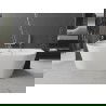 Mexen Oval свободностояща вана за стена 160 x 80 см, бяла, преливник от четкан никел - 52671608000-97