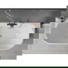 Mexen Oval вана свободно стояща стена 160 x 80 см, бяла, отвод от медна четка - 52671608000-65