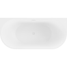 Mexen Oval вана, свободно стояща, стена 170 x 80 см, бяла, преливна бяла - 52671708000-20