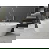 Mexen Oval свободностояща стена 170 x 80 см, бяла, златен отвор - 52671708000-50