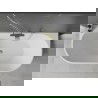 Mexen Oval свободностояща стена 170 x 80 см, бяла, златен отвор - 52671708000-50