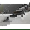 Mexen Oval самостоятелна вана с приспособление 180 x 80 см, бяла, розово злато отливка - 52671808000-60
