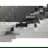 Мексен Овална вана, самостоятелна преградна 180 x 80 см, бяла, отпушване gun gray четкана - 52671808000-66