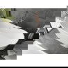 Вана Mexen Montana, самостоятелна 170 x 80 см, бяла, с пре Overflow в розово злато - 52011708000-60