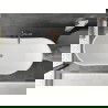 Вана Mexen Montana, самостоятелна 170 x 80 см, бяла, с пре Overflow в розово злато - 52011708000-60