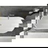 Mexen Montana свободностояща вана 170 x 80 см, бяла, с brushed никел преливник - 52011708000-97