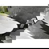 Mexen Montana свободностояща вана 170 x 80 см, бяла/черна, хромиран преливник - 52011708075-01