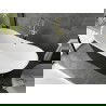 Mexen Montana вана свободностояща 170 x 80 см, бяла/черна, с brushed златен отток - 52011708075-55