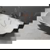 Mexen Oval свободностояща стена 150 x 75 см, бяла/черна, розово злато - 52671507575-60