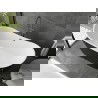 Mexen Montana свободностояща вана 170 x 80 см, бяла/черна, отводняване gun metal - 52011708075-95