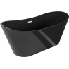 Mexen Montana самостоятелна вана 170 x 80 см, черна, с бял преливник - 52011708070-20