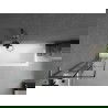 Mexen Next L параван за вана 1-крилен 50 x 150 см, черен десен, brushed gun gray - 895-050-000-03-77-66