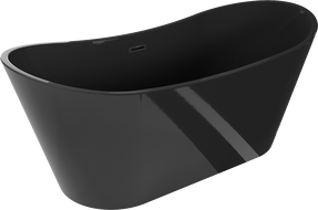 Mexen Montana свободностояща вана 170 x 80 cm, черна, черен преливник - 52011708070-70