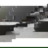 Mexen Oval свободно стояща стена 180 x 80 см, бяла/черна, златен отвор - 52671808075-50