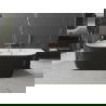 Mexen Oval свободностояща стенна вана 180 x 80 см, бяла/черна, розово злато от преливник - 52671808075-60