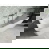 Mexen Volta свободностояща стена 170 x 75 см, бяла, излив gun gray шлифована - 51131707500-66