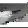 Mexen Next L параван за вана 1-крилен 70 x 150 см, черен модел, gun metal - 895-070-000-03-77-95